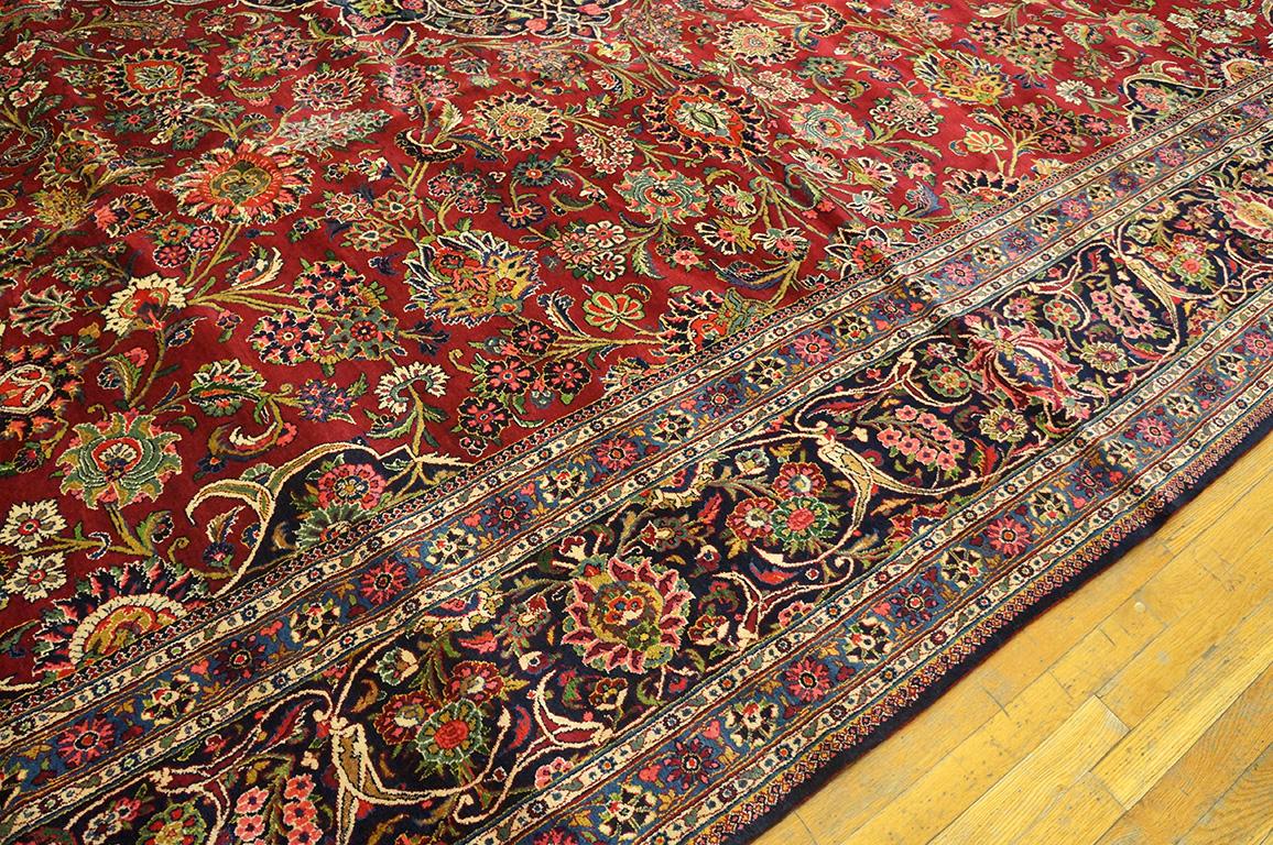 Hand-Knotted Antique Persian Kazvin Rug For Sale
