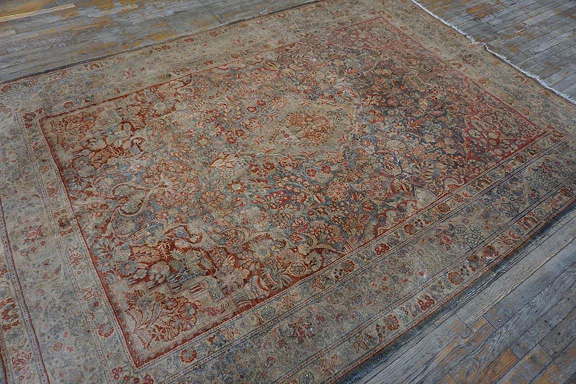 Wool Early 20th Century Kazvin Carpet( 6'4