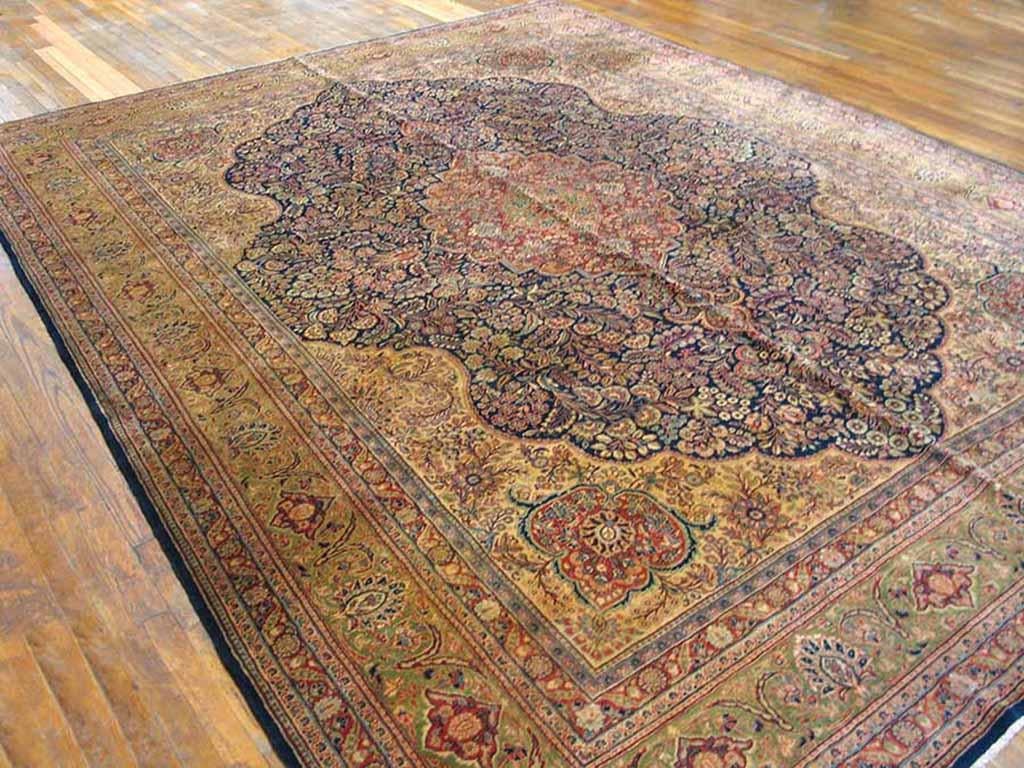 Antique Persian Kazvin rug, size: 9'10
