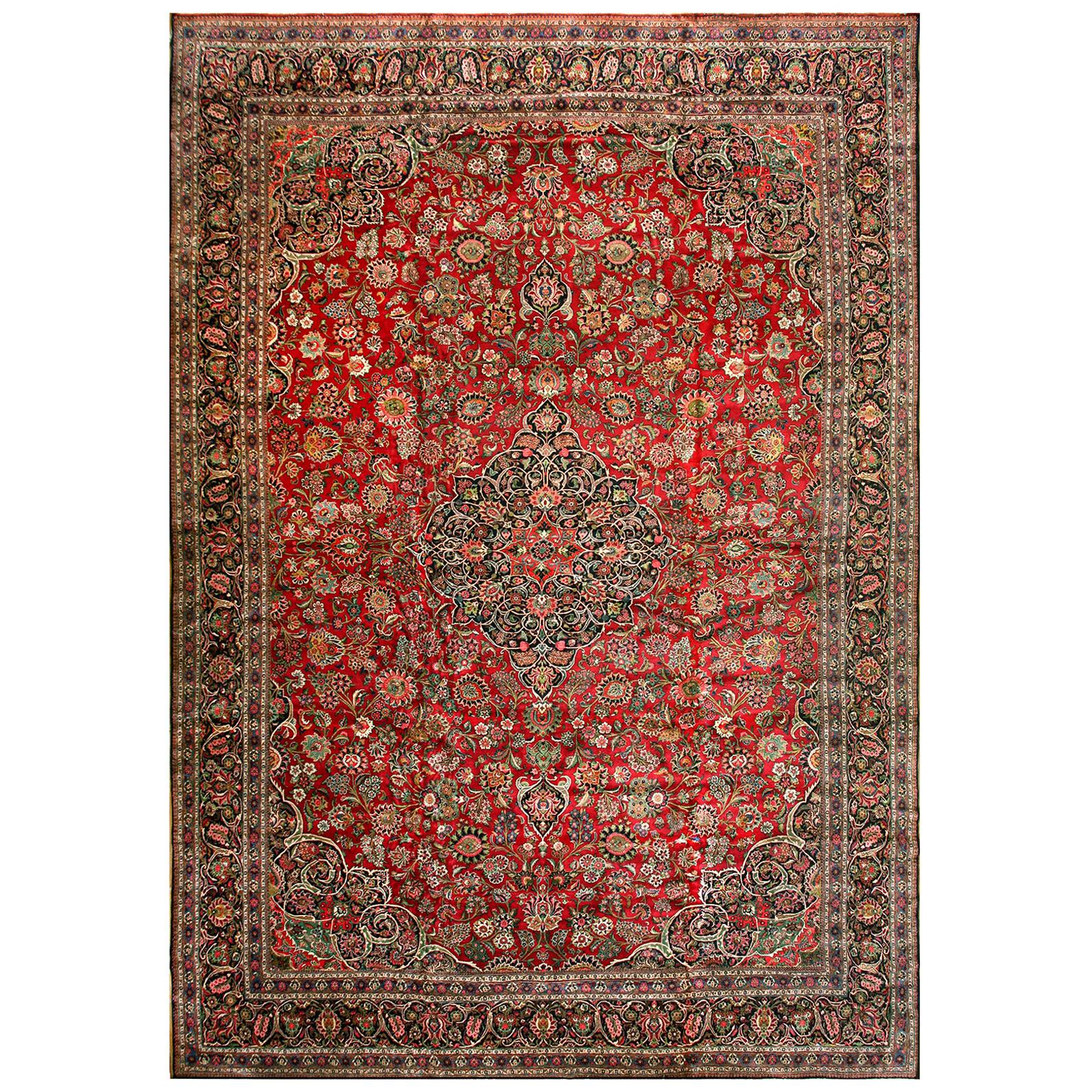 Antique Persian Kazvin Rug For Sale