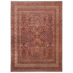 Nazmiyal Collection Antique Persian Kerman Area Rug. 10 ft 10 in x 14 ft 4 in