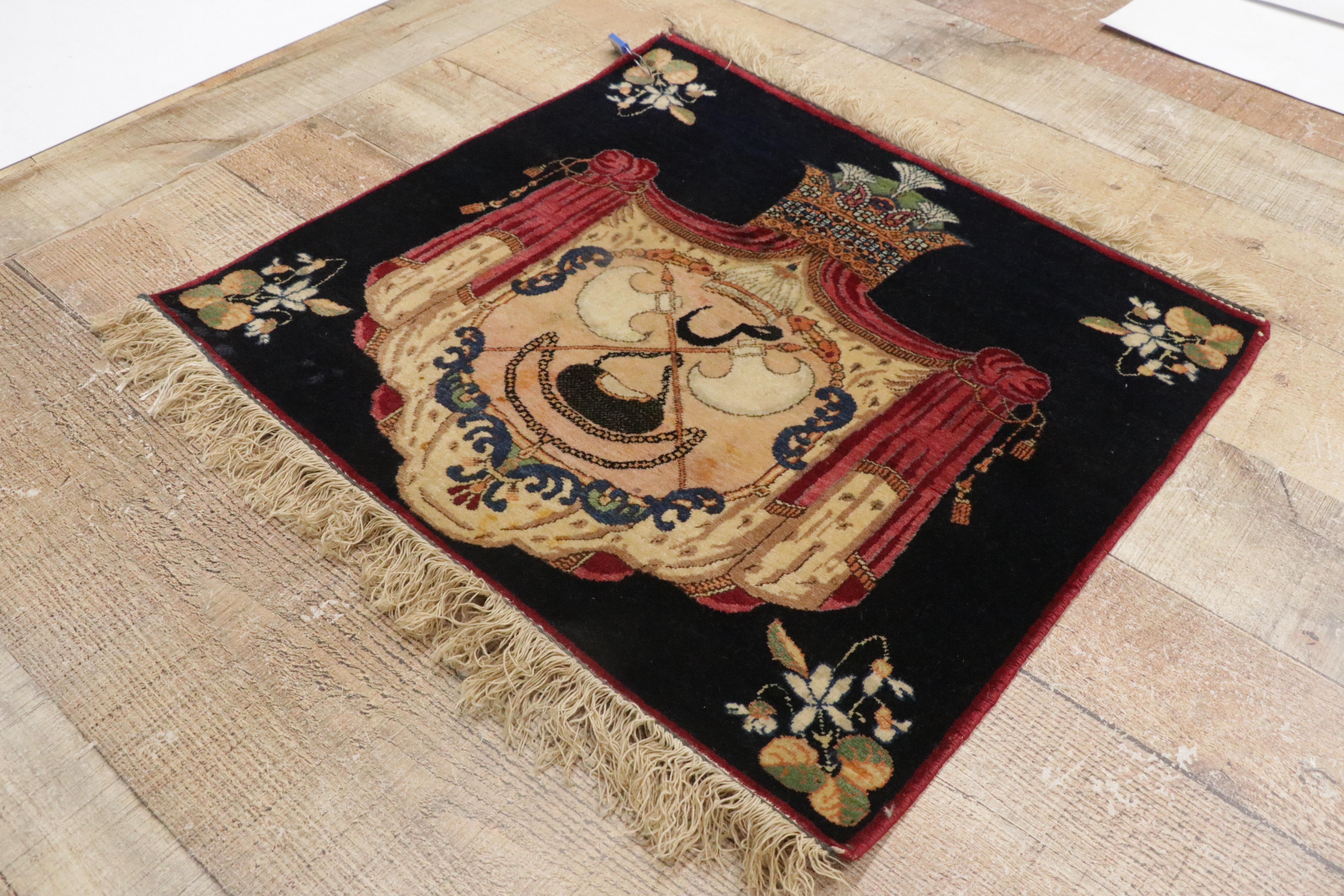 Antiker persischer Kerman-Teppich im traditionellen Stil im Angebot 2
