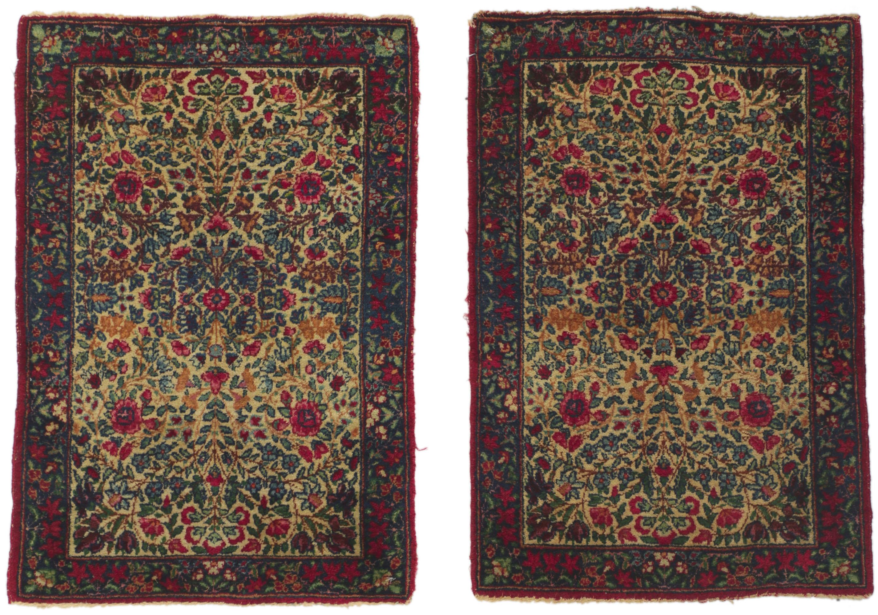 Antique Persian Kerman Carpet For Sale 4