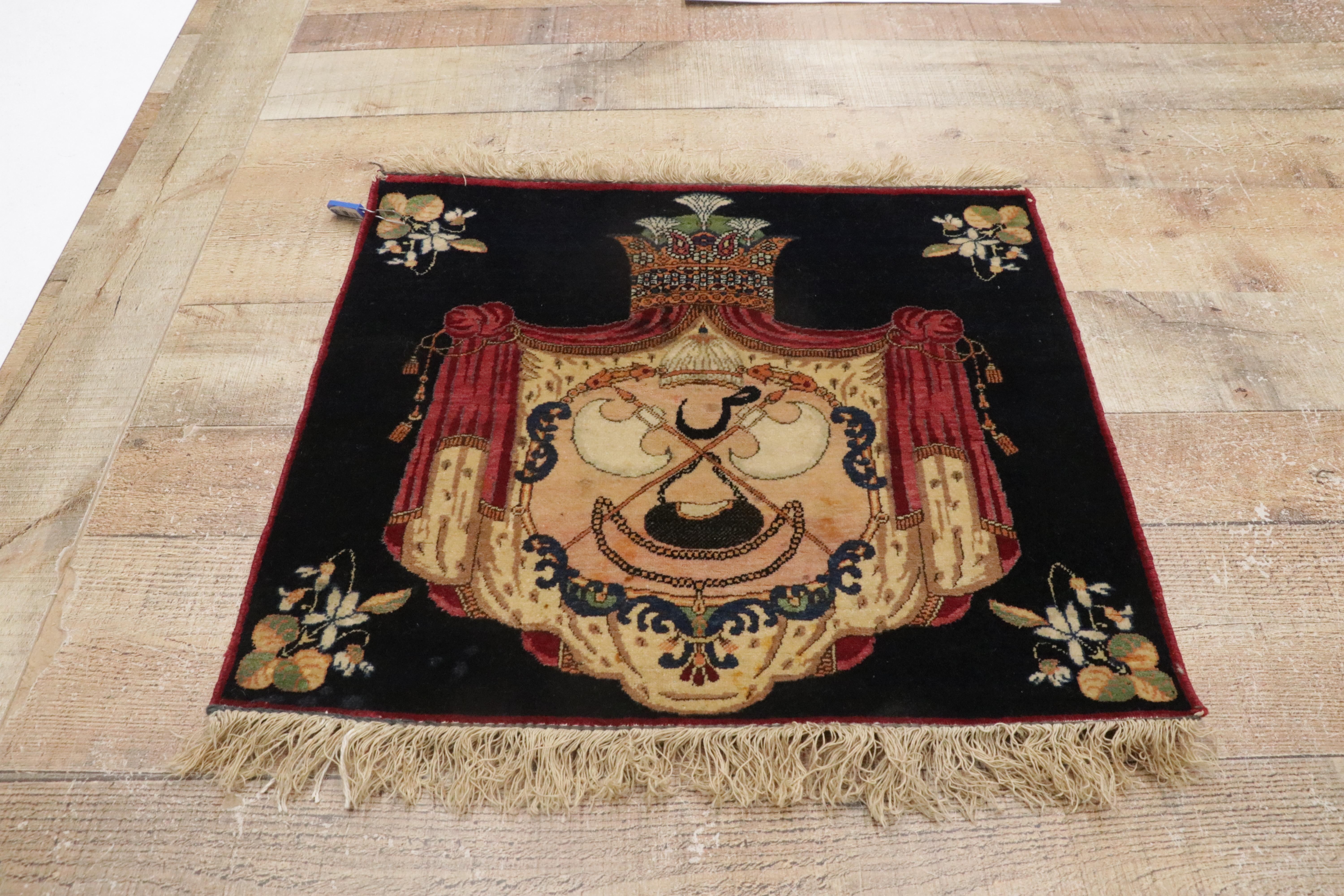 Antiker persischer Kerman-Teppich im traditionellen Stil im Angebot 3