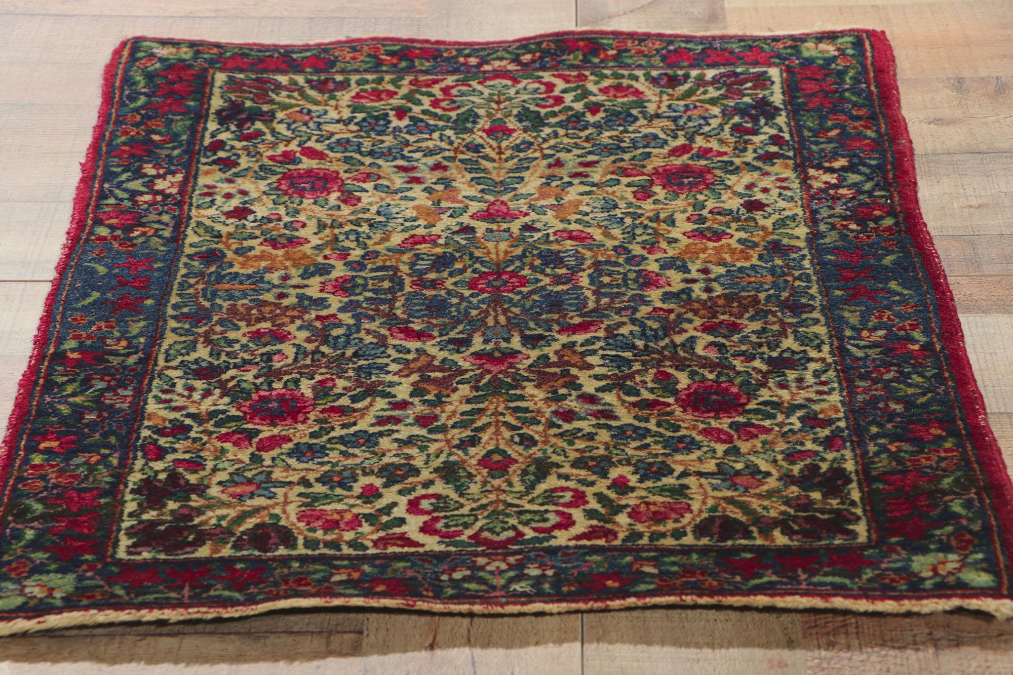 20th Century Antique Persian Kerman Carpet For Sale