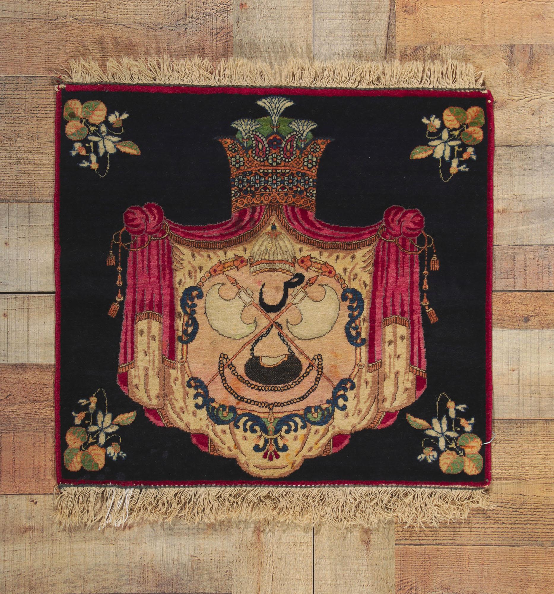 Antiker persischer Kerman-Teppich im traditionellen Stil (Wolle) im Angebot