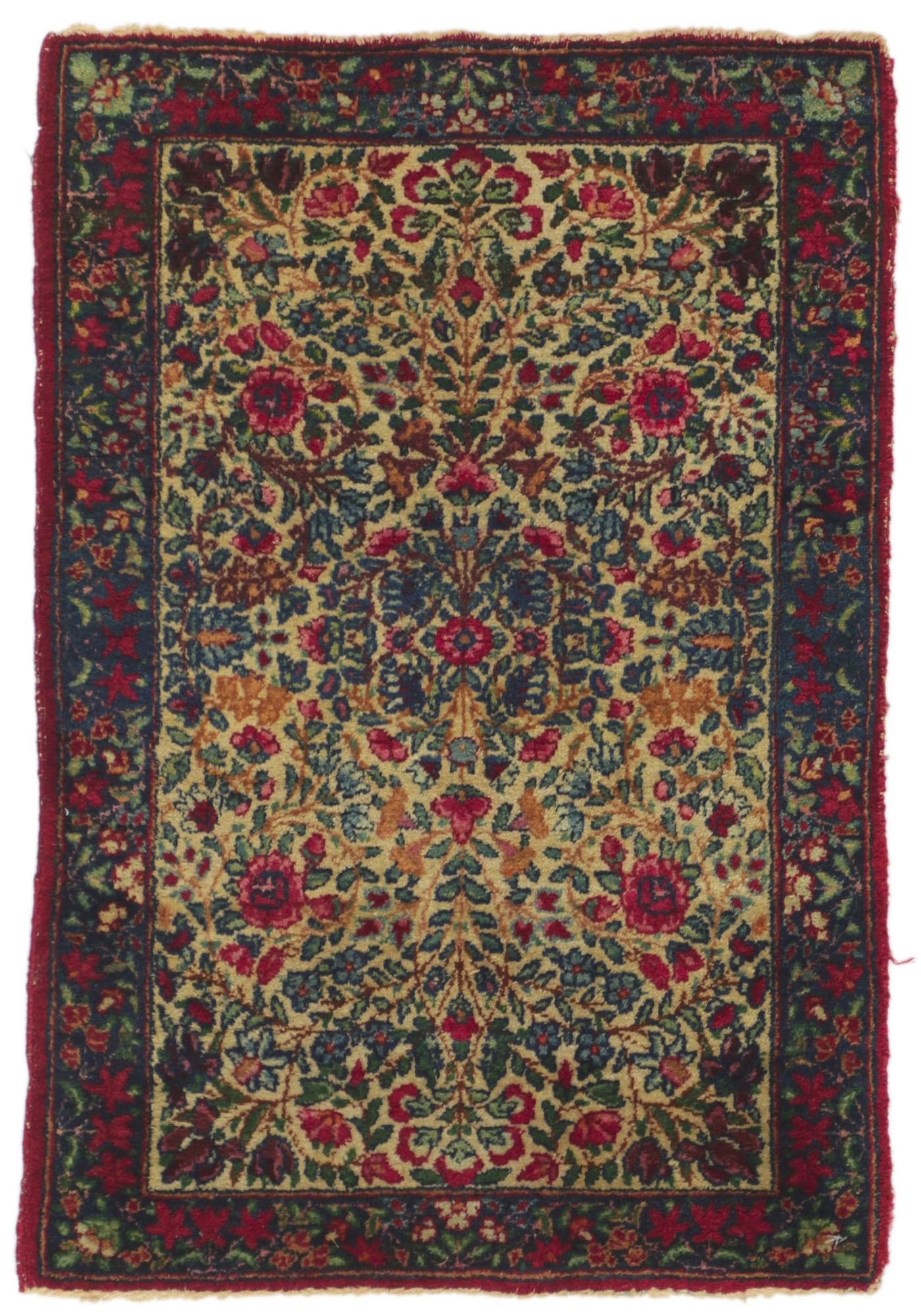 Antique Persian Kerman Carpet For Sale 2