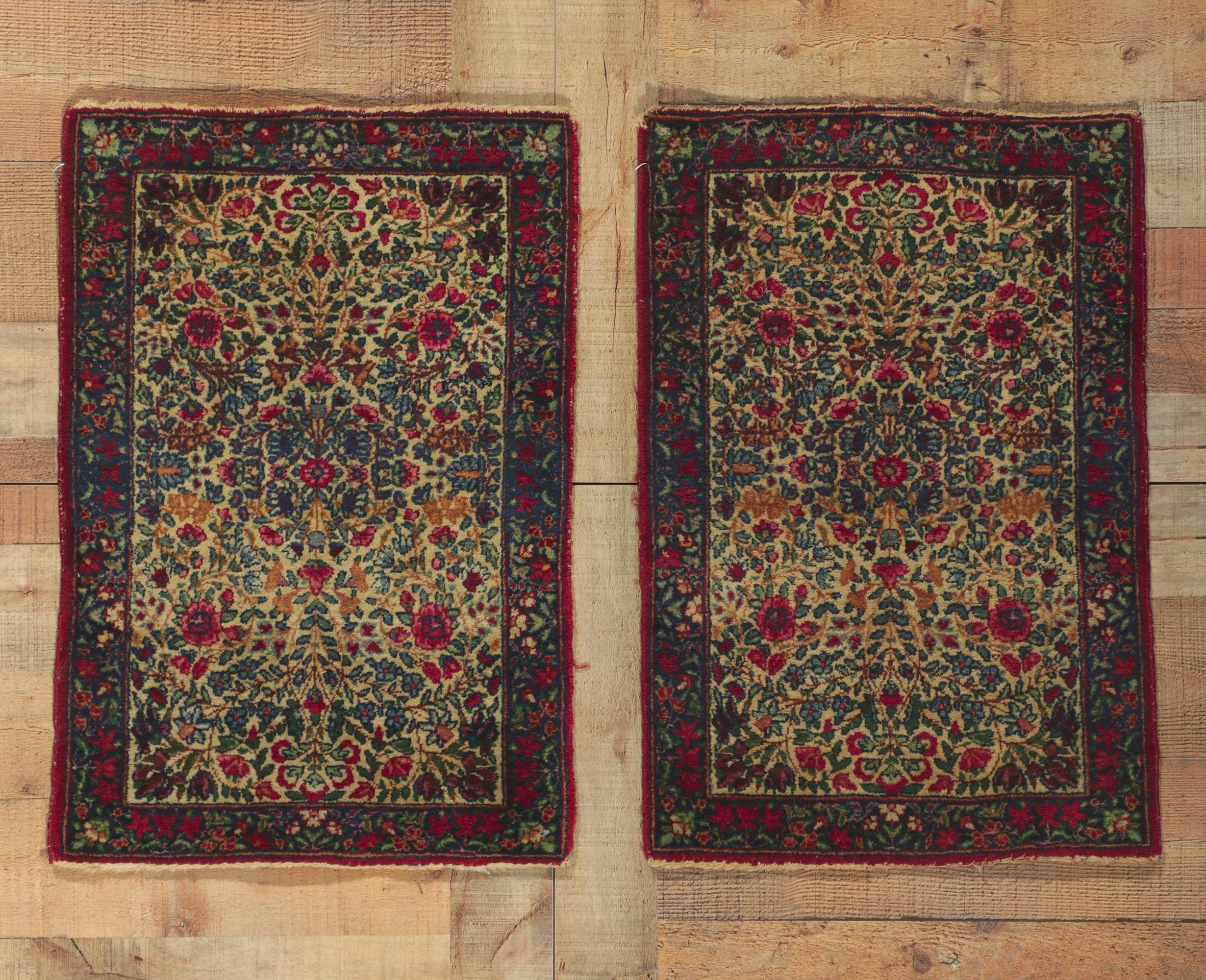 Antiker persischer Kerman-Teppich im Angebot 1