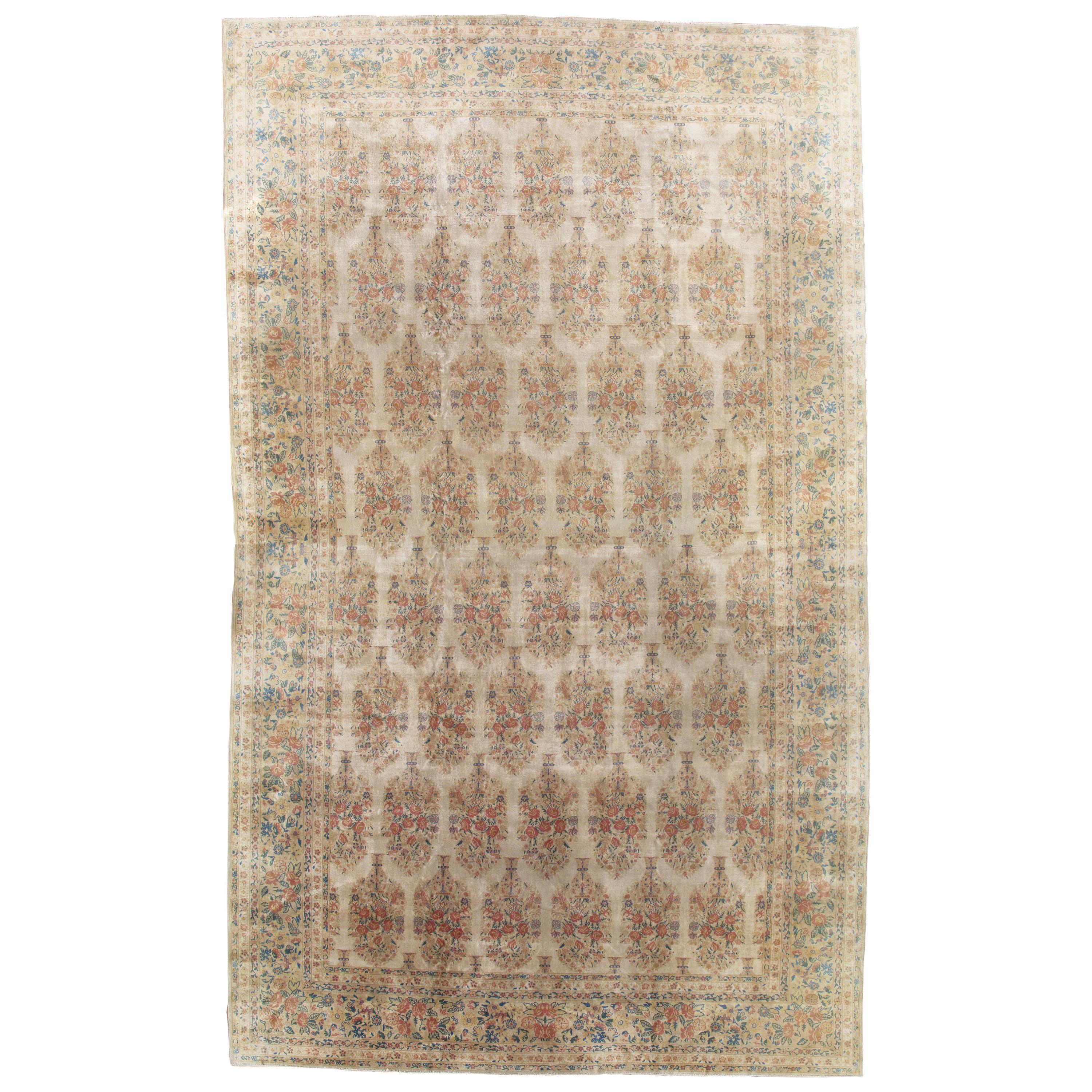 Antique Persian Kerman Carpet