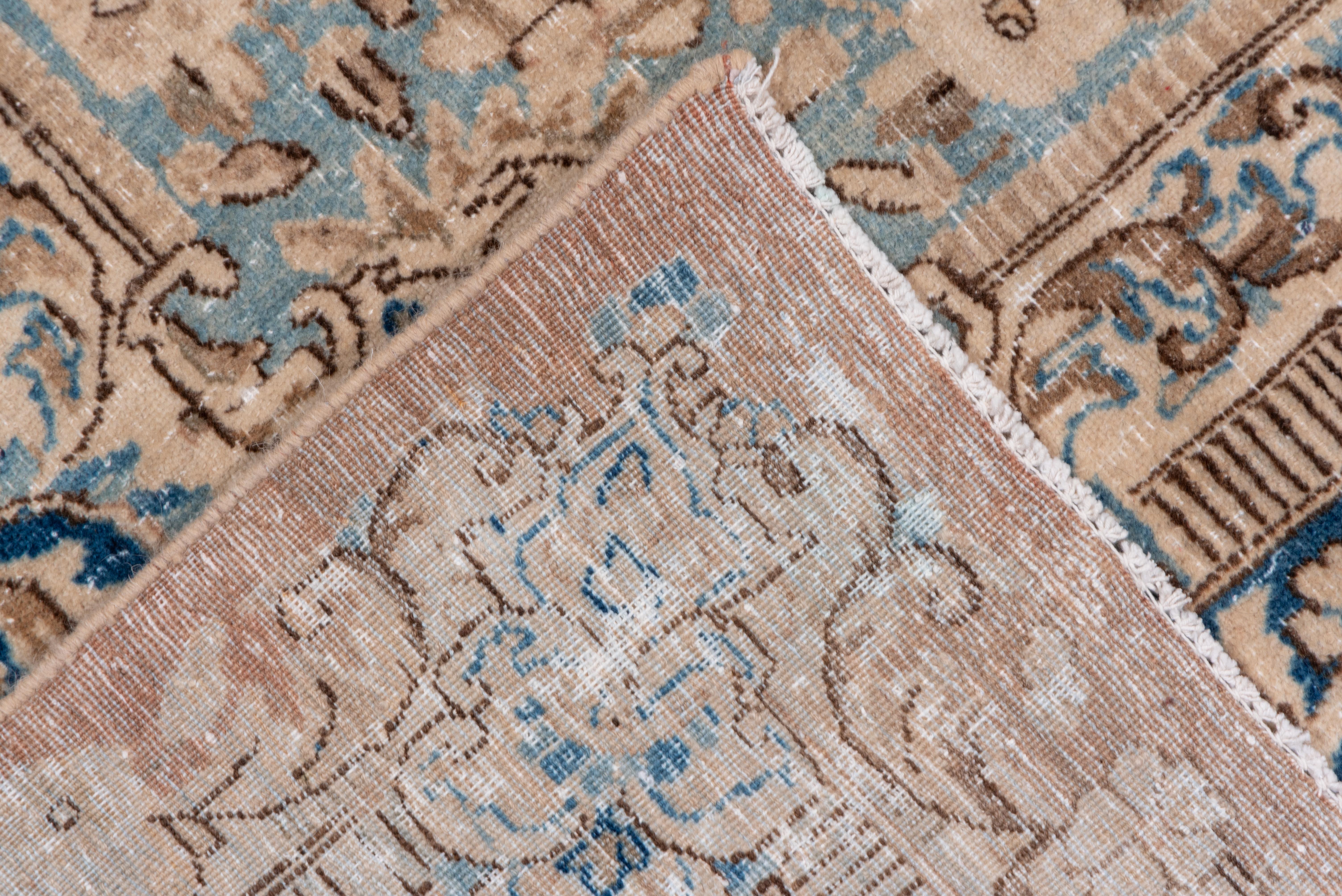 Hand-Knotted Antique Persian Kerman Carpet, Shabby Chic For Sale