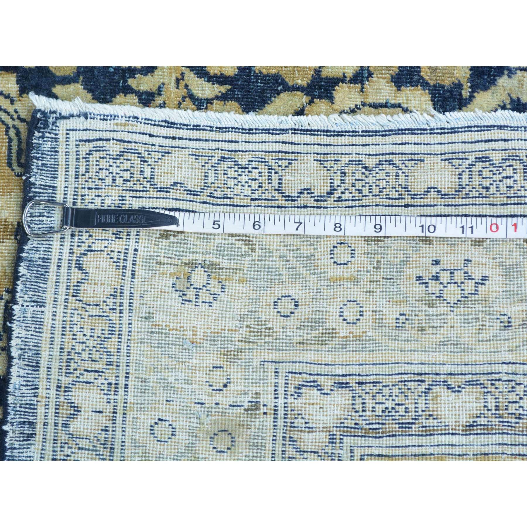 Antique Persian Kerman Excellent Condition Hand Knotted Oriental Rug In Good Condition For Sale In Carlstadt, NJ