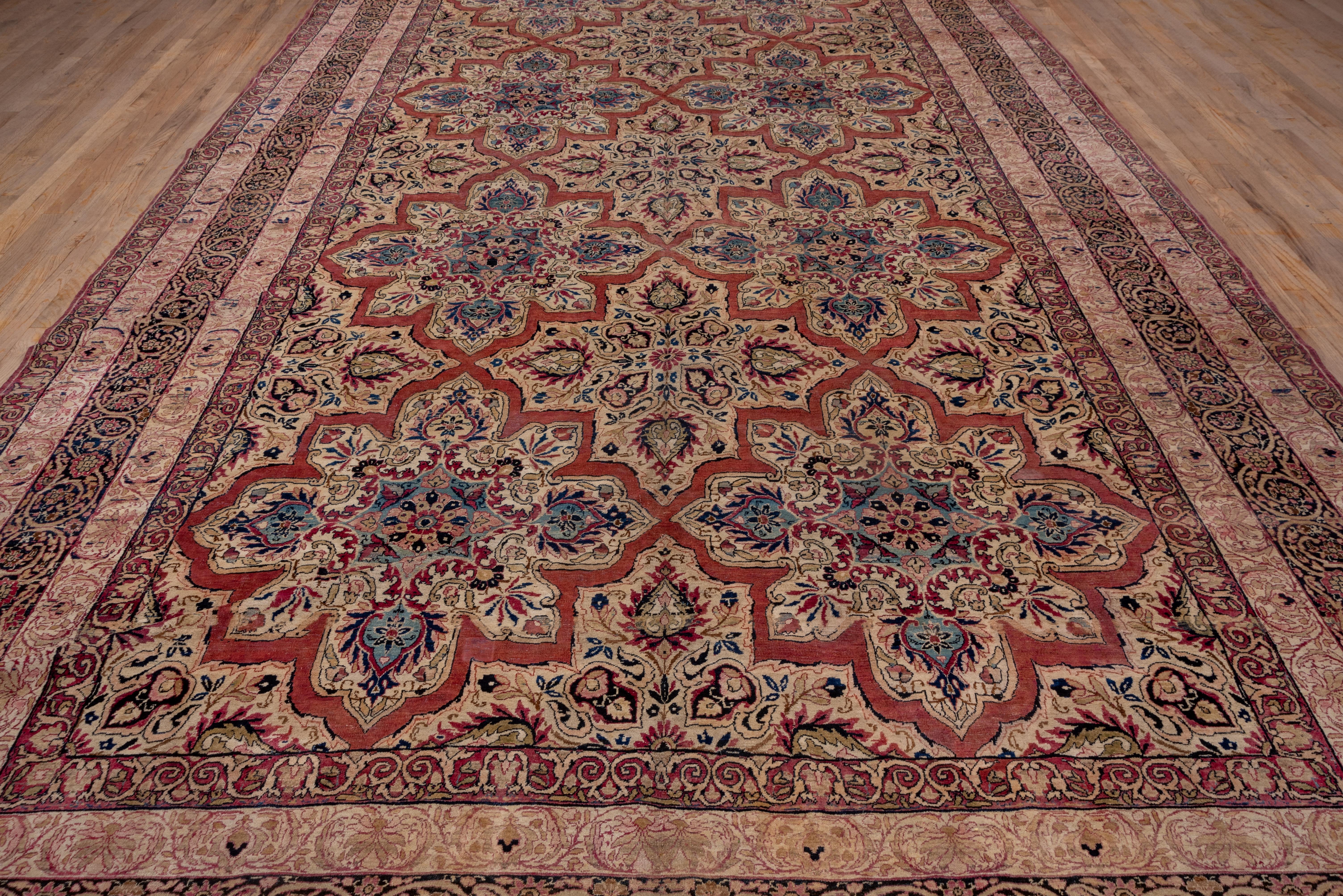 Kirman Antique Persian Kerman Gallery Carpet, circa 1890s For Sale