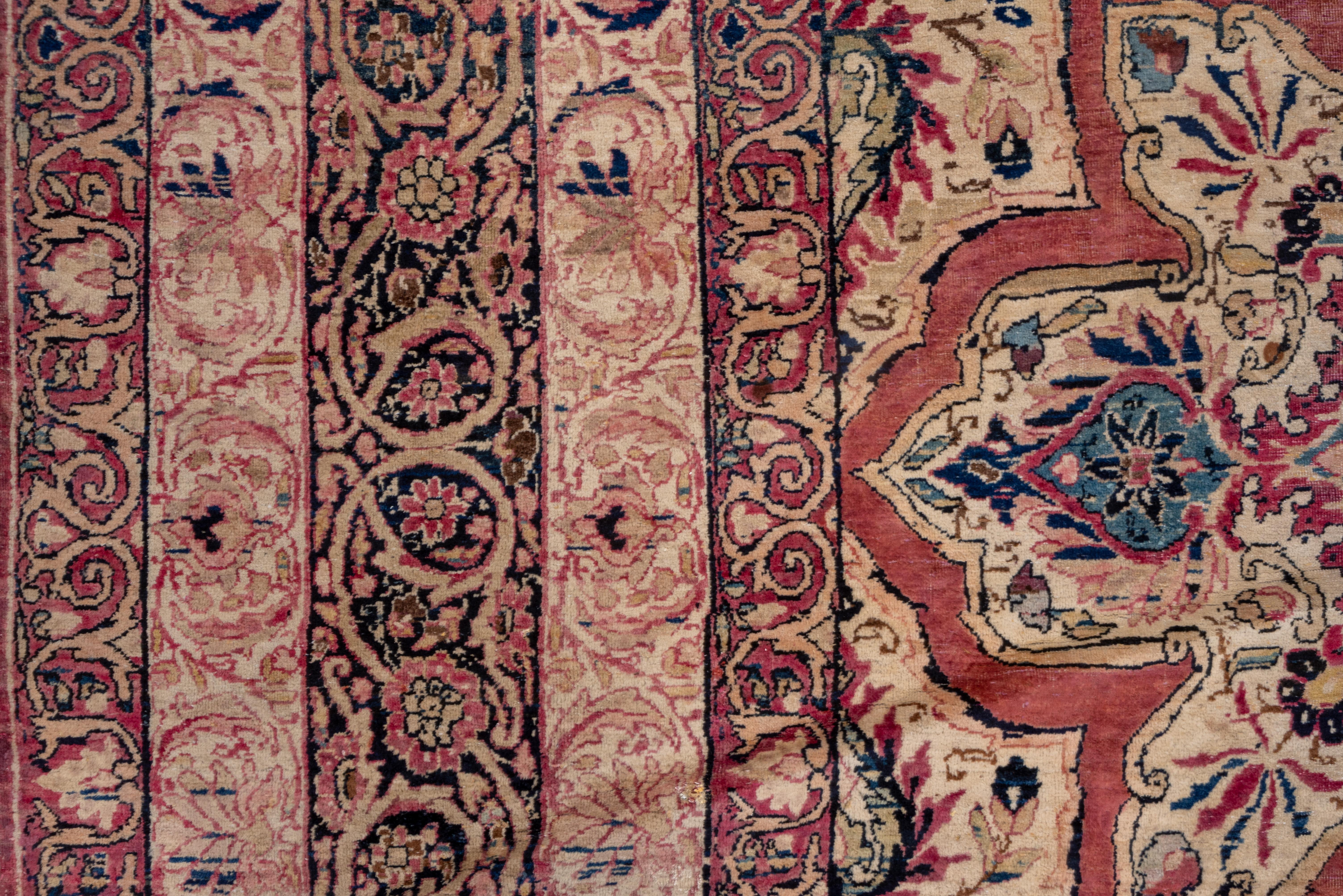 Antique Persian Kerman Gallery Carpet, circa 1890s In Good Condition For Sale In New York, NY