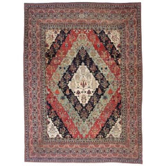 Nazmiyal Antique Persian Kerman Gardeb Design Rug. 11 ft 11 in x 16 ft 1 in