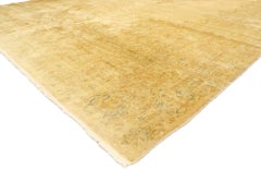 Antique Gold Persian Kerman Carpet, 10'00 X 19'07