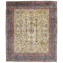 Antique Persian Kerman Palace Size Rug with Traditional English Manor Style