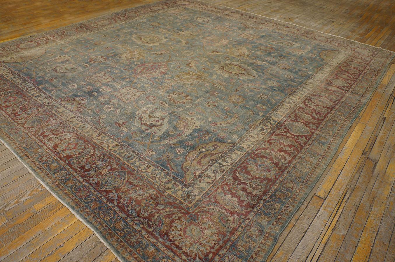 Hand-Knotted Early 20th Century Persian Kerman Carpet ( 10' 10