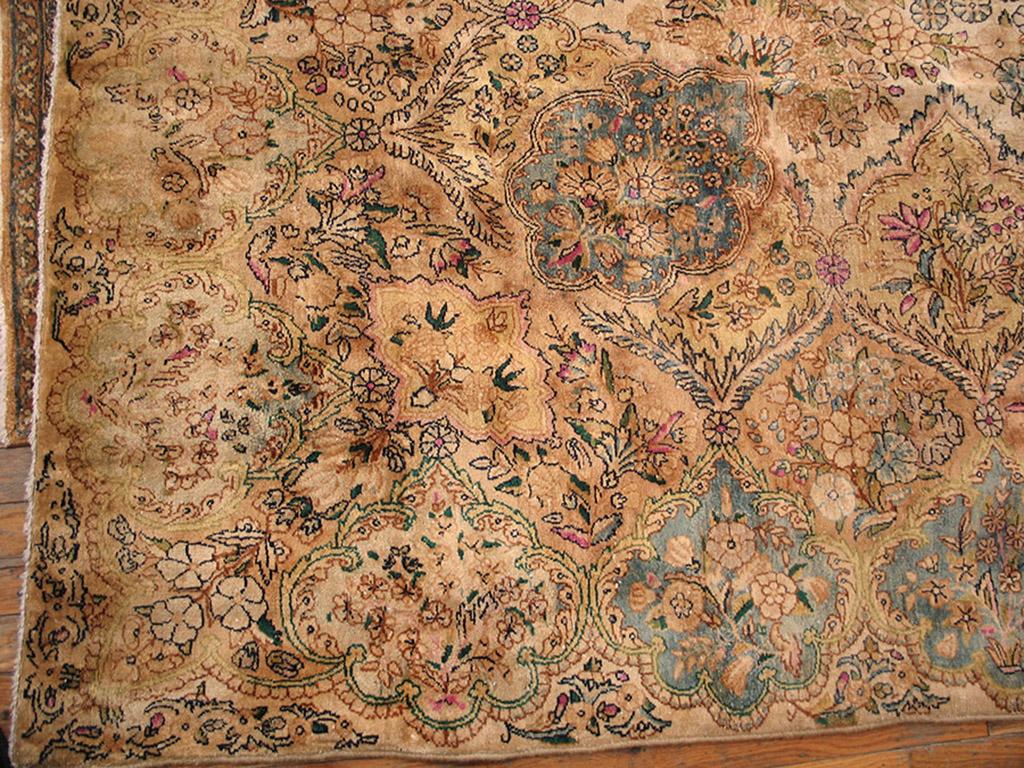 Hand-Knotted Antique Persian Kerman Rug 10' 0