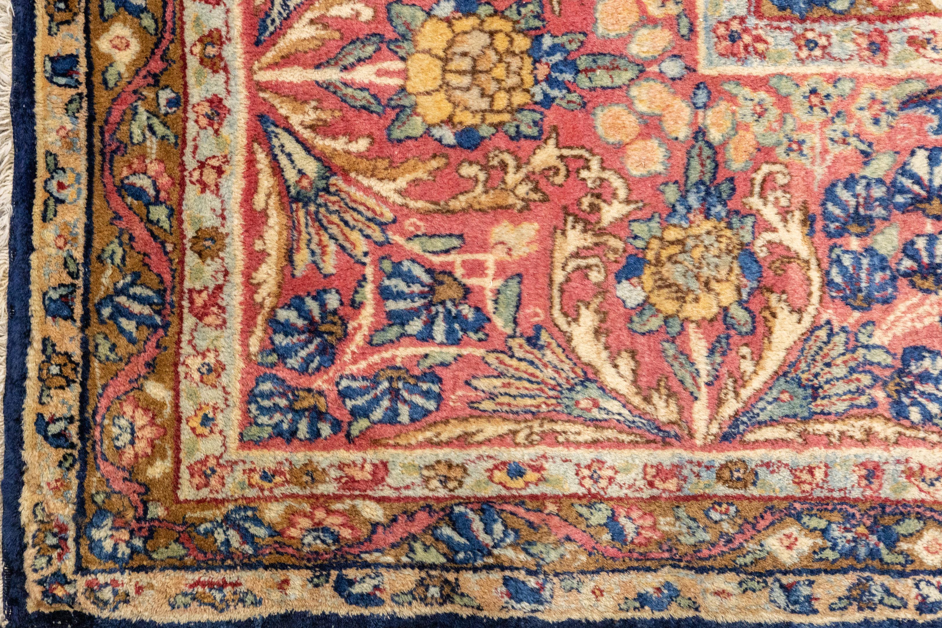 Tapis persan ancien Kerman 10'1'' x 14'3'' en vente 2