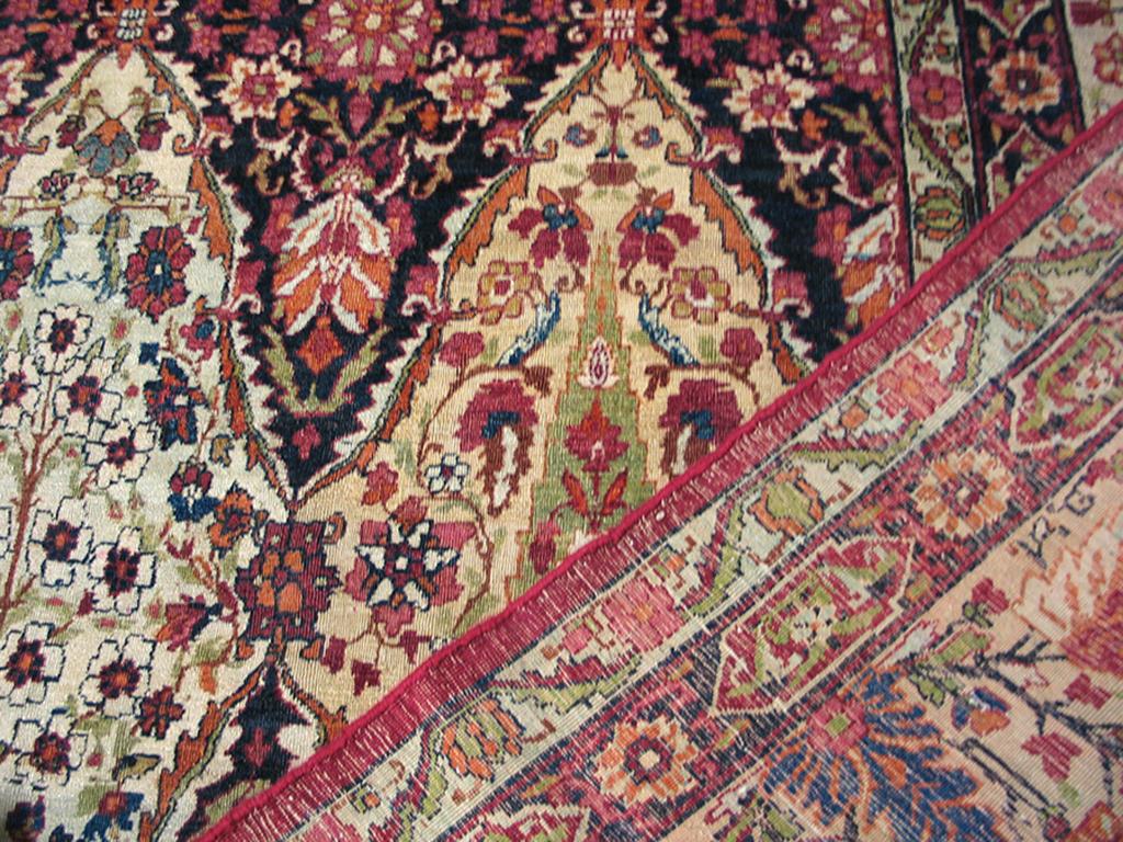 19th Century Persian Kerman Laver Carpet ( 11'6