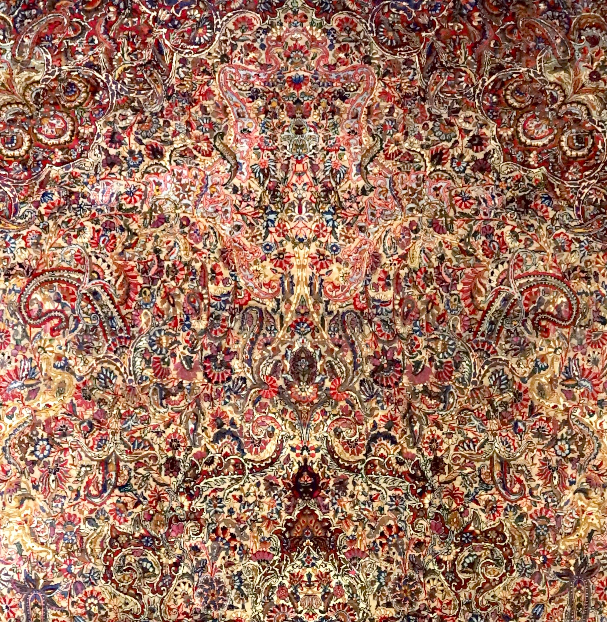 Antique Persian Kerman Rug 11'0