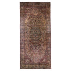 Antique Persian Kerman Rug 11'0" x 24’6”
