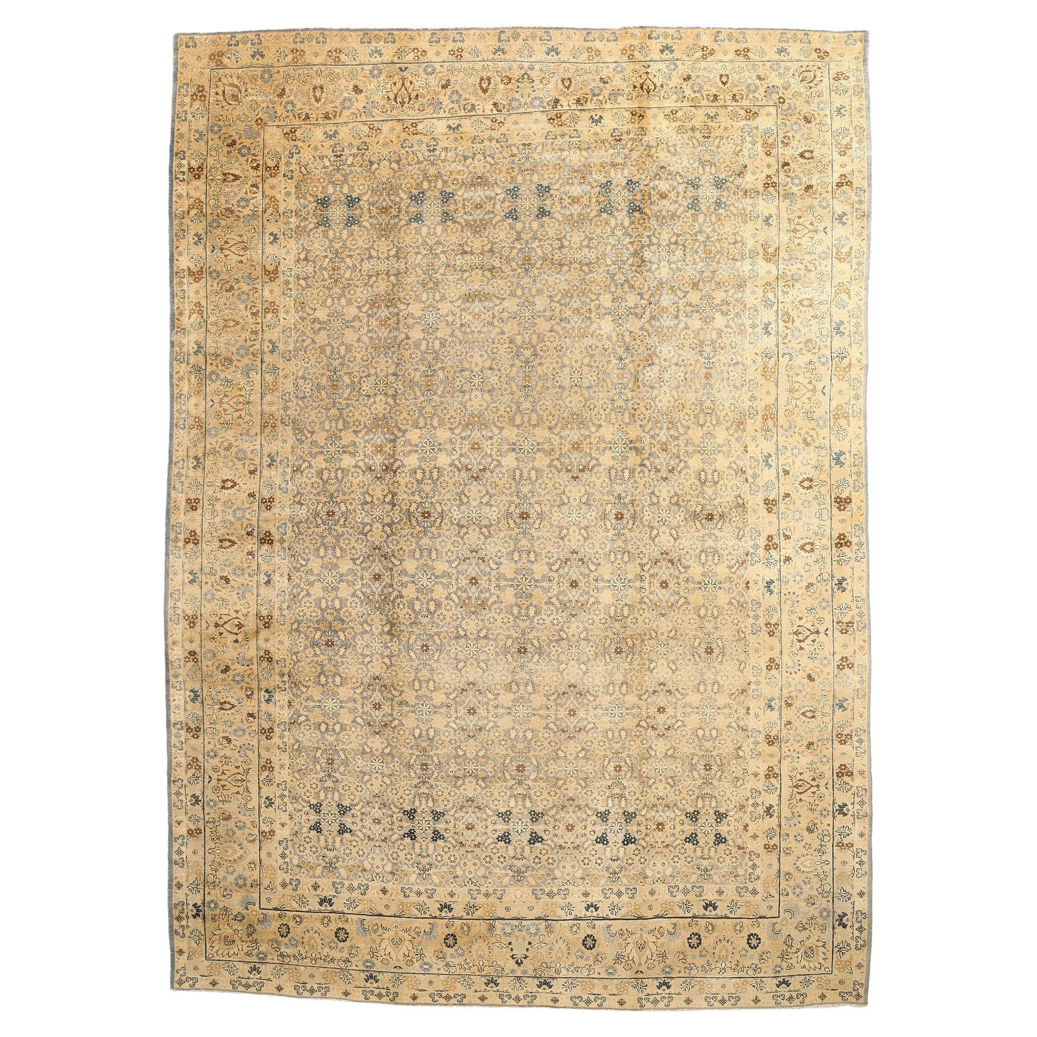 Late 19th Century Persian Kerman Carpet with Traditional Style