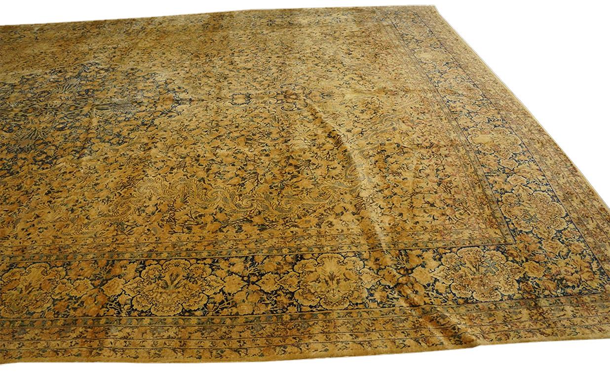 Wool Antique Persian Kerman Rug 11' 9