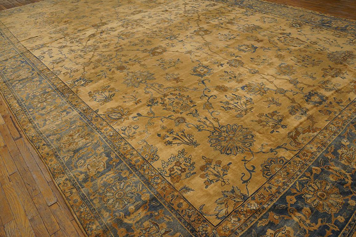 Wool Early 20th Century Persian Kirman Carpet ( 12' x 19'10