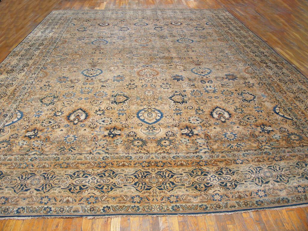 Hand-Knotted Early 20th Century S.E. Persian Kirman Carpet ( 12'8