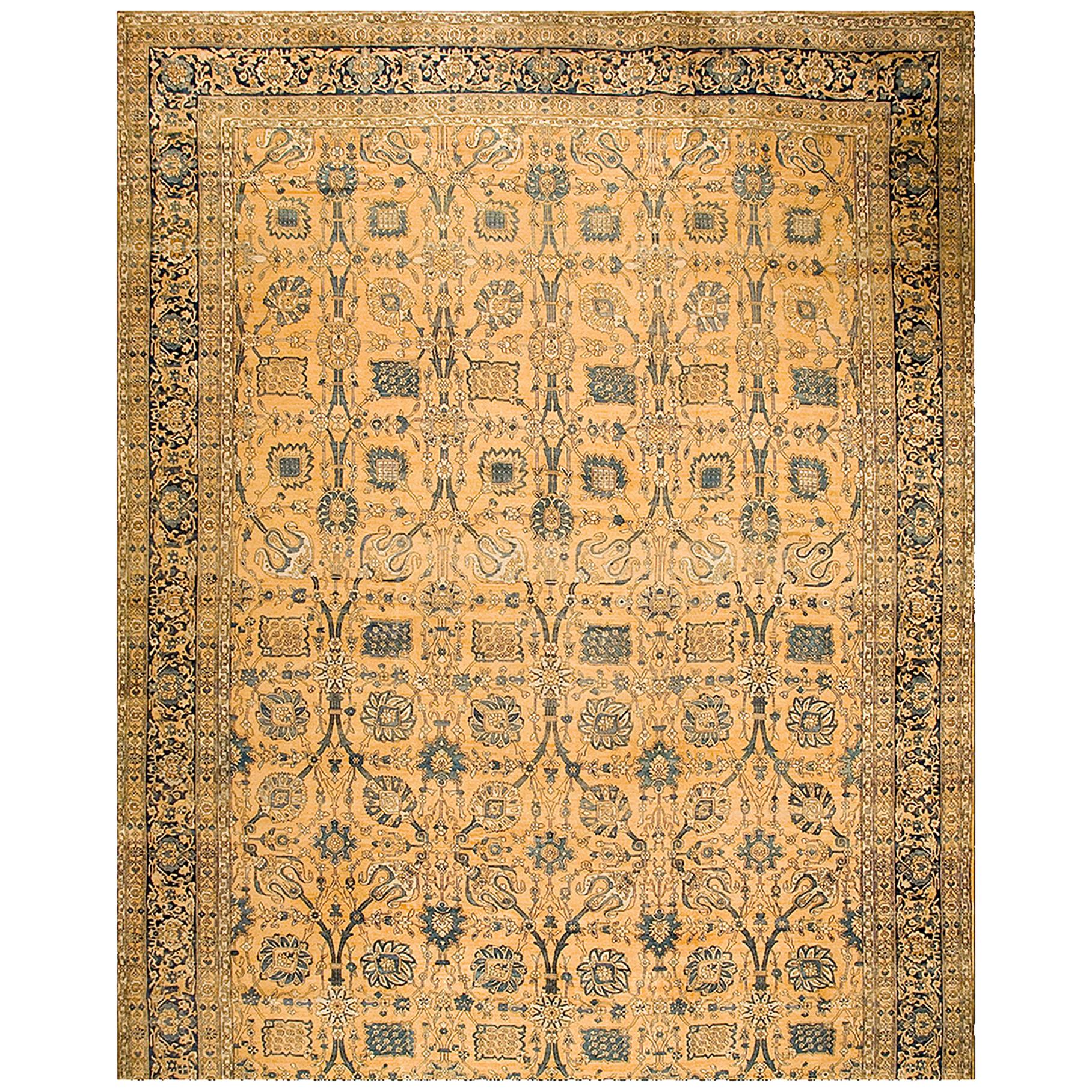 Early 20th Century Persian Kirman Carpet ( 13'3" x 22'4" - 405 x 680 )