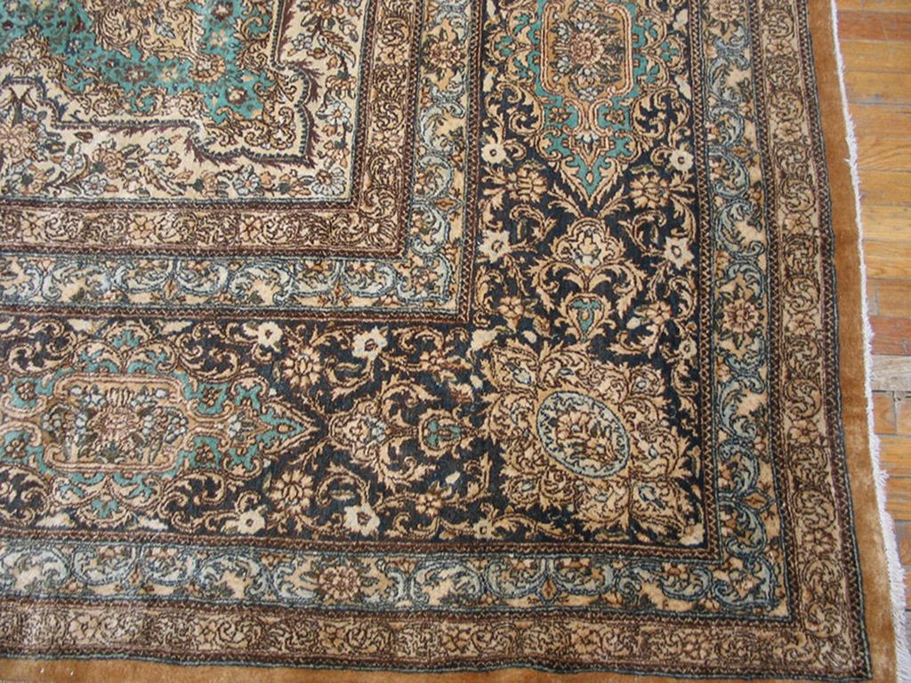 Antique Persian kerman rug, size: 13.8