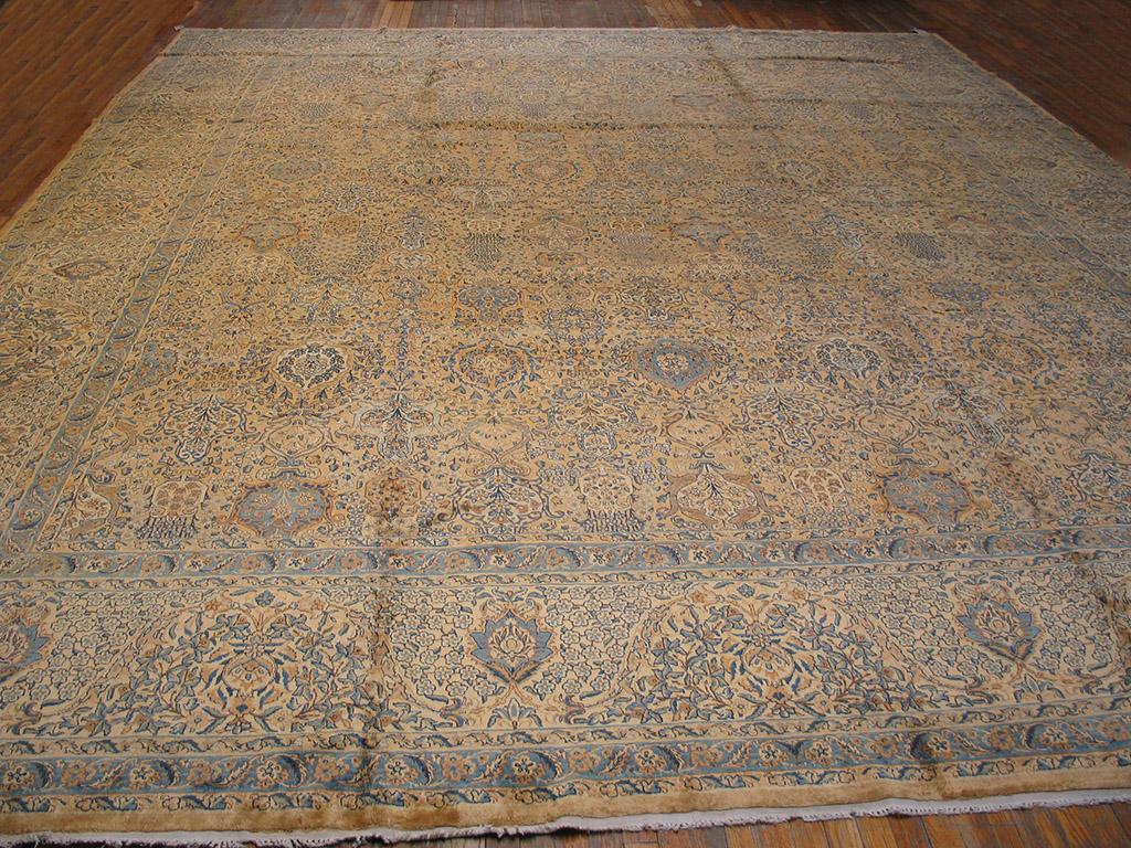 Hand-Knotted 1920s Persian Kerman Carpet ( 15' x 18' 8