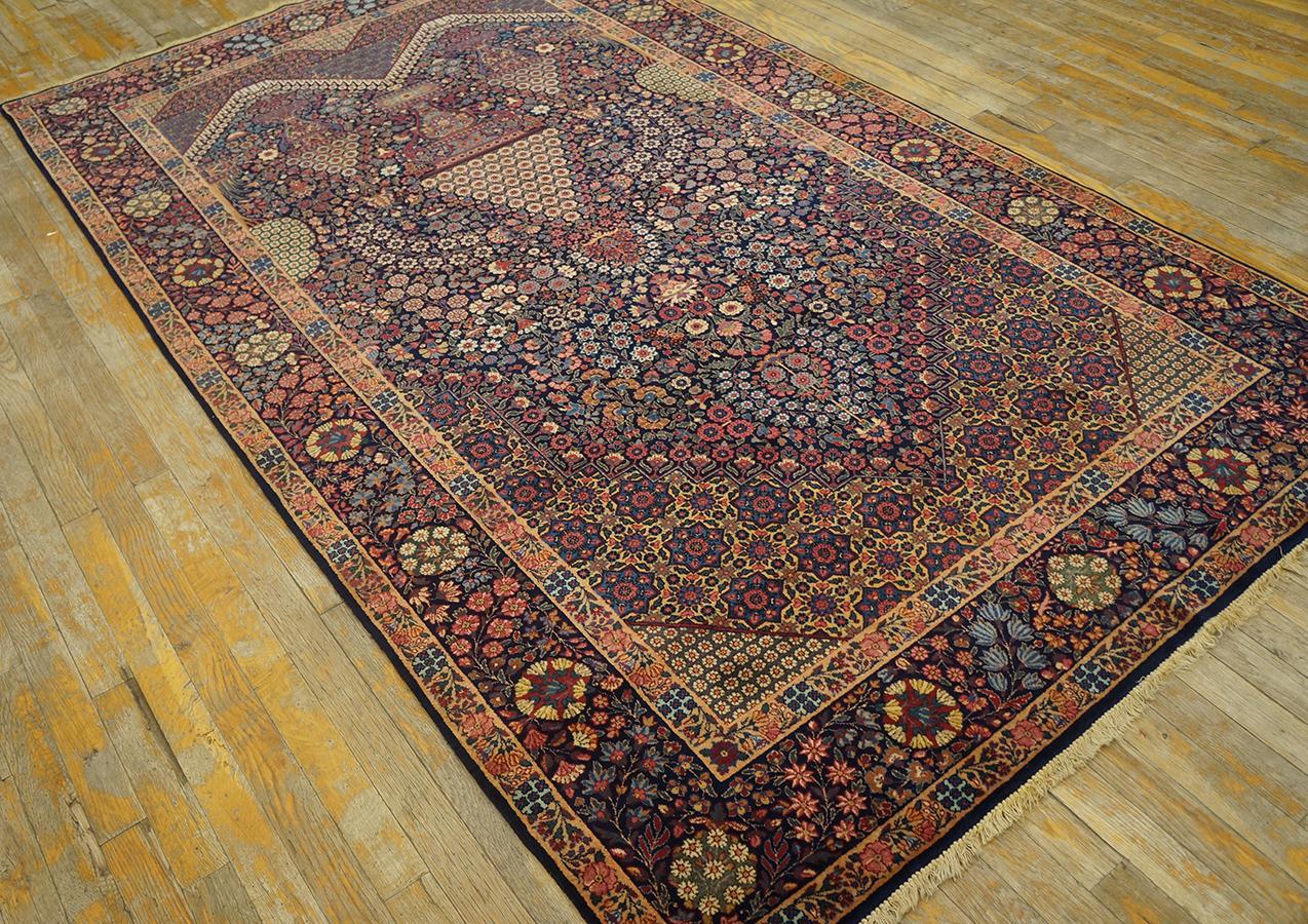 Hand-Knotted Early 20th Century Persian Kerman Carpet ( 4'10'' x 8'4'' - 147 x 254 )  For Sale