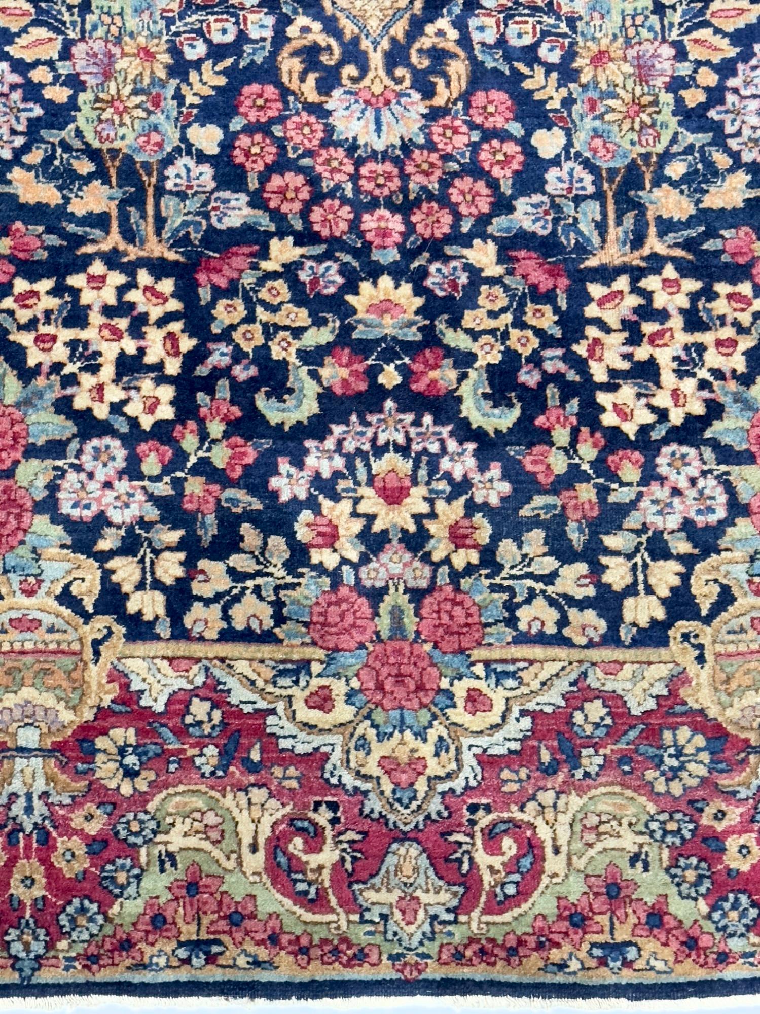 Antique Persian Kerman Rug 4'0