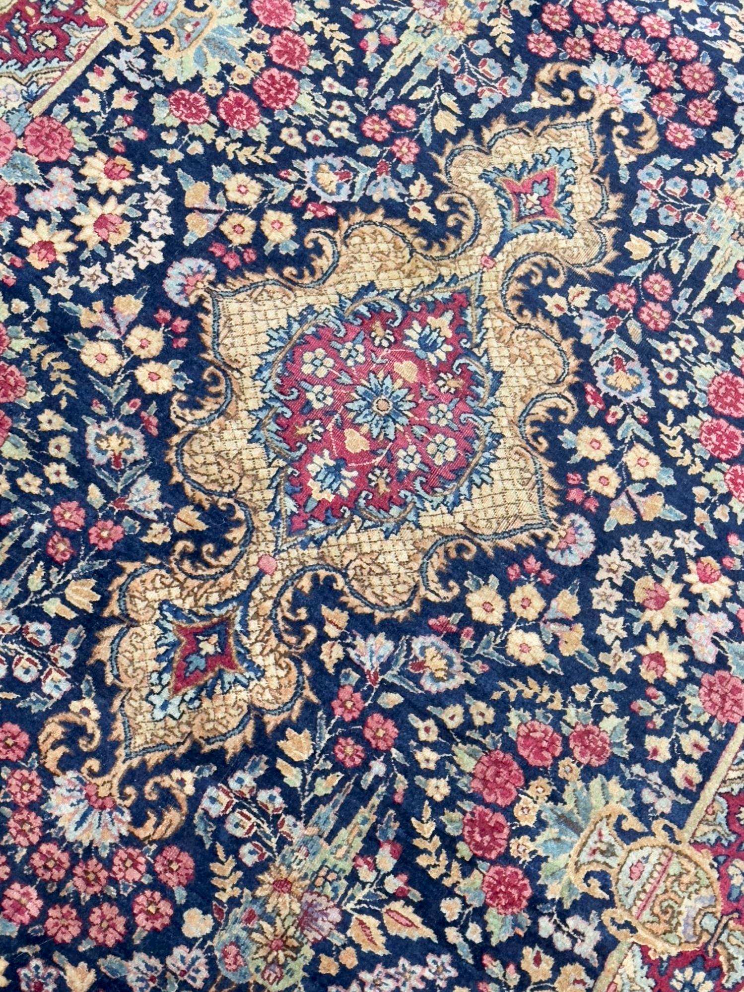 19th Century Antique Persian Kerman Rug 4'0
