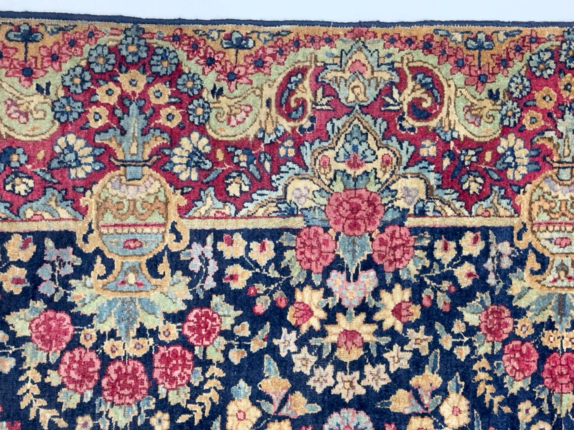 Antique Persian Kerman Rug 4'0