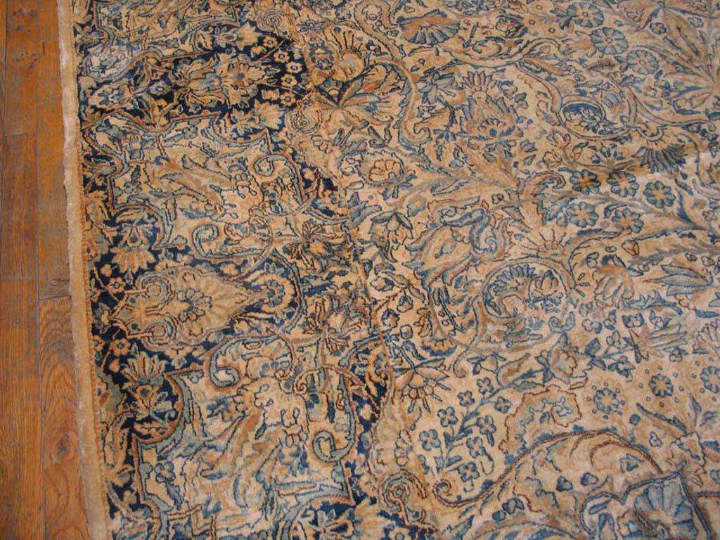 Early 20th Century 1920s Persian Kerman Carpet ( 7'9