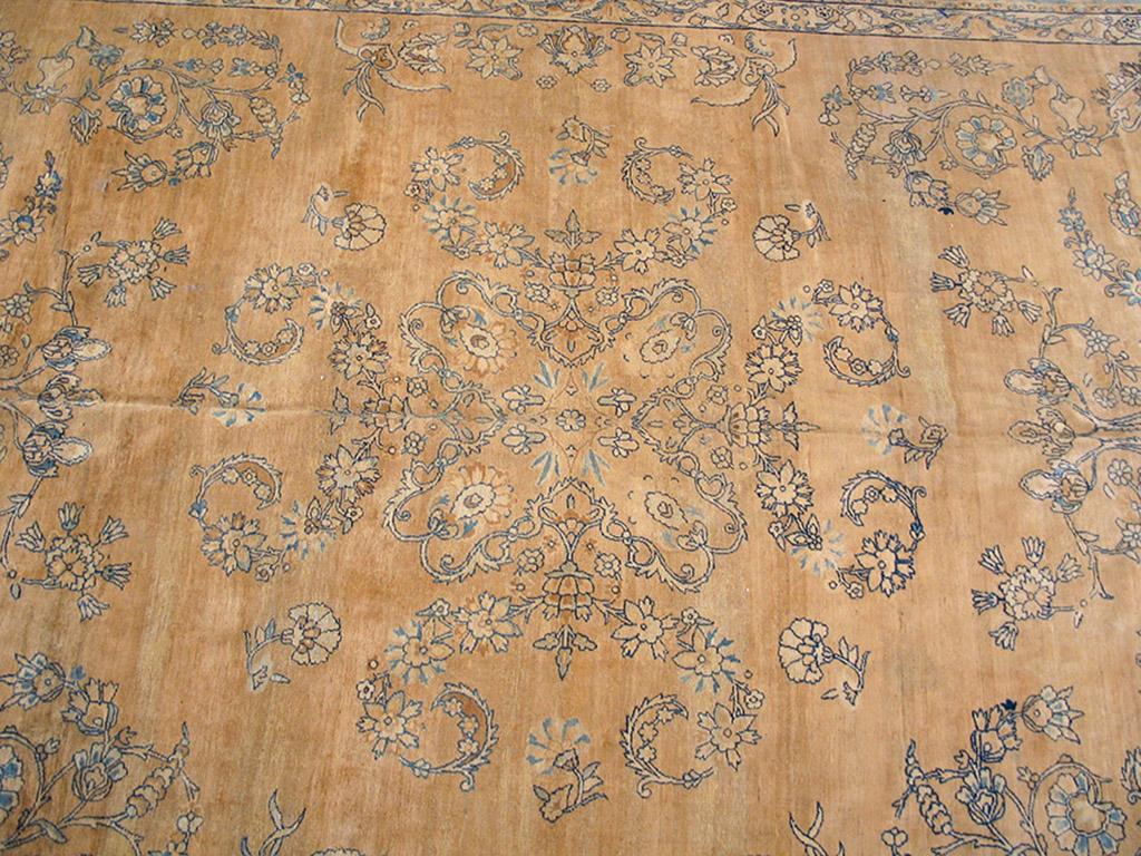 Early 20th Century 1920s Persian Kerman Carpet ( 8'8
