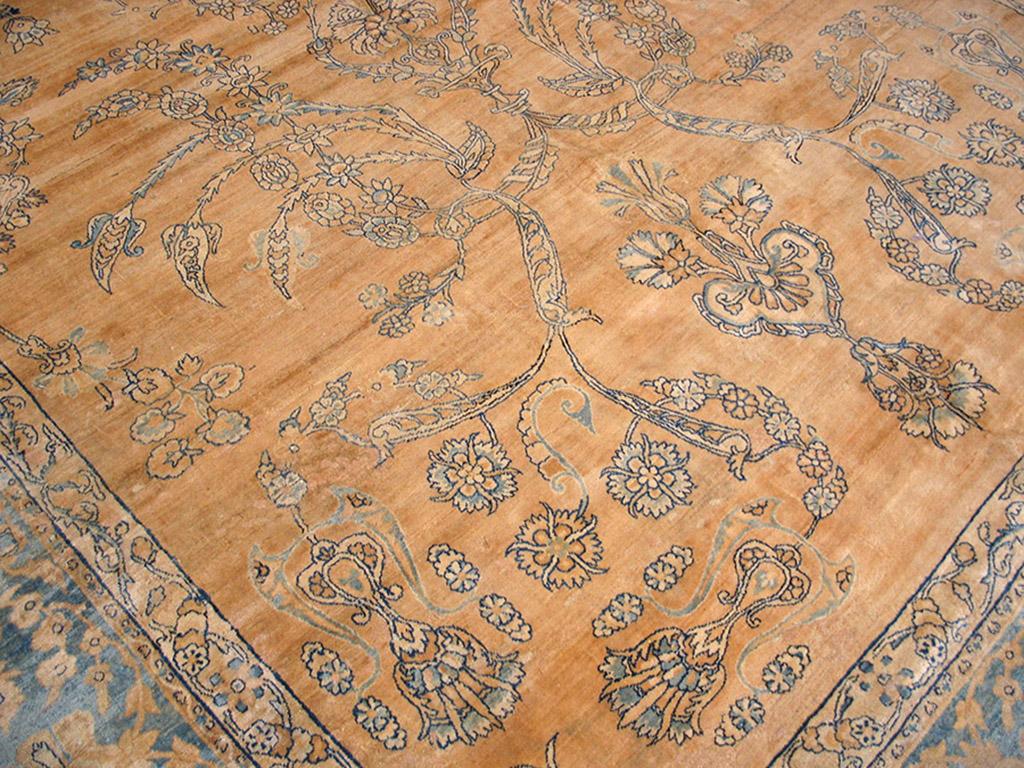 Wool 1920s Persian Kerman Carpet ( 8'8