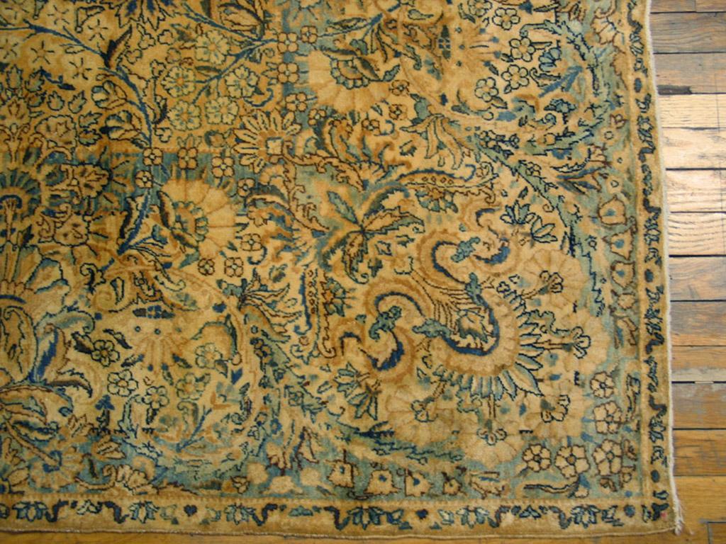 Hand-Knotted Early 20th Century Persian Kirman Carpet ( 9'10