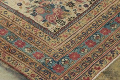 Antique Persian Kerman Rug, All-Over Rose and Floral Patterns - Rug & Kilim