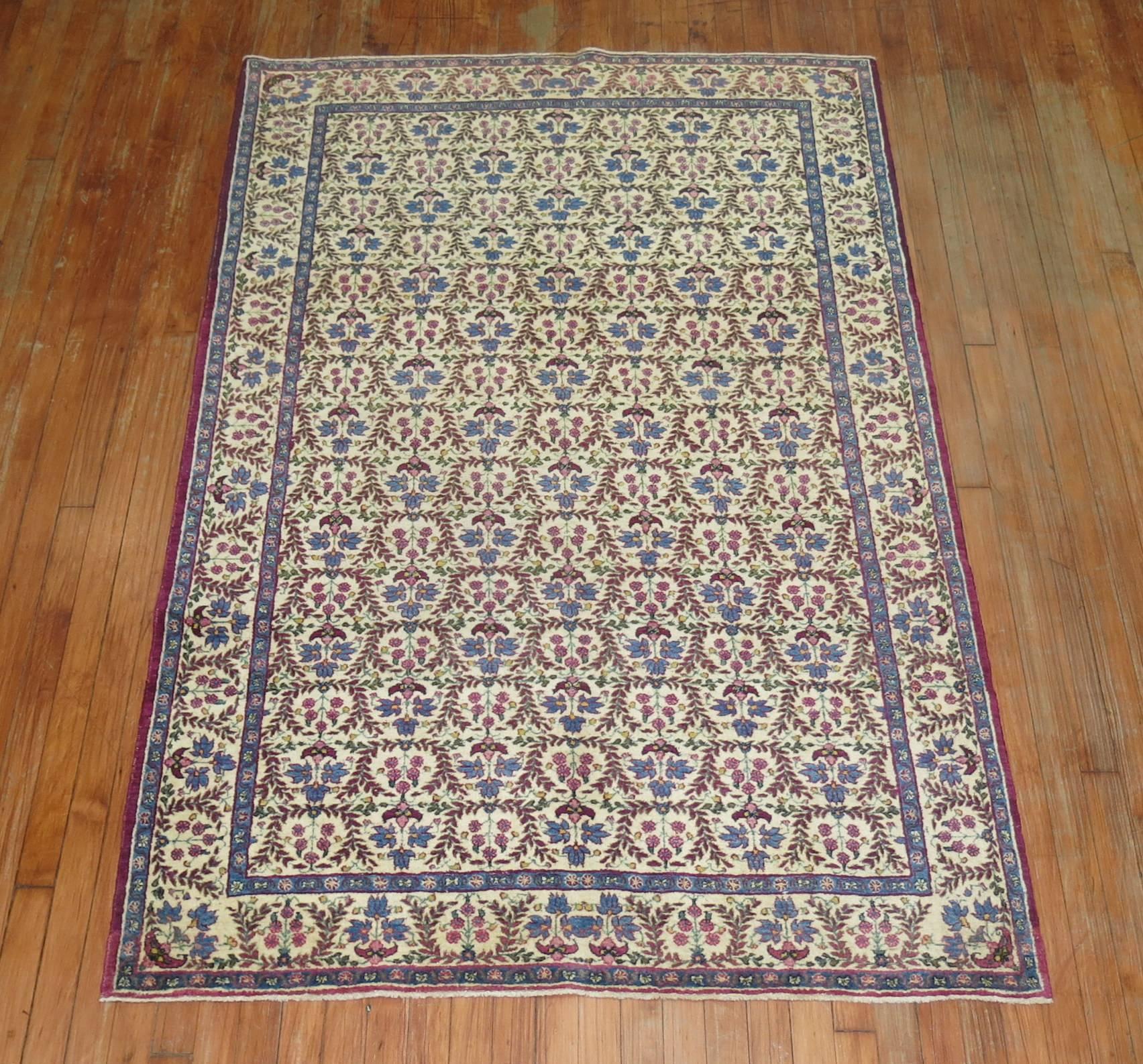 Antiker persischer Kerman-Teppich (Neobarock) im Angebot