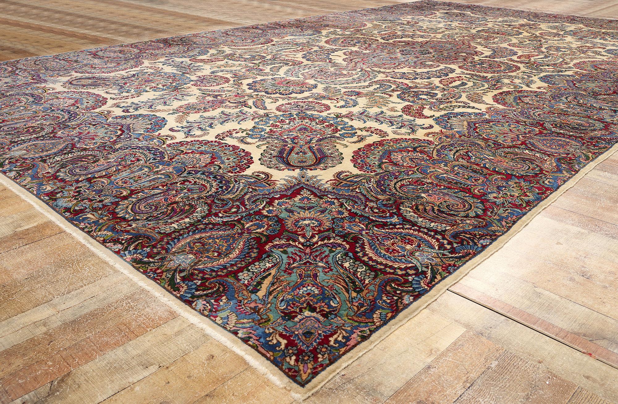 Antiker persischer Kerman-Teppich (20. Jahrhundert) im Angebot