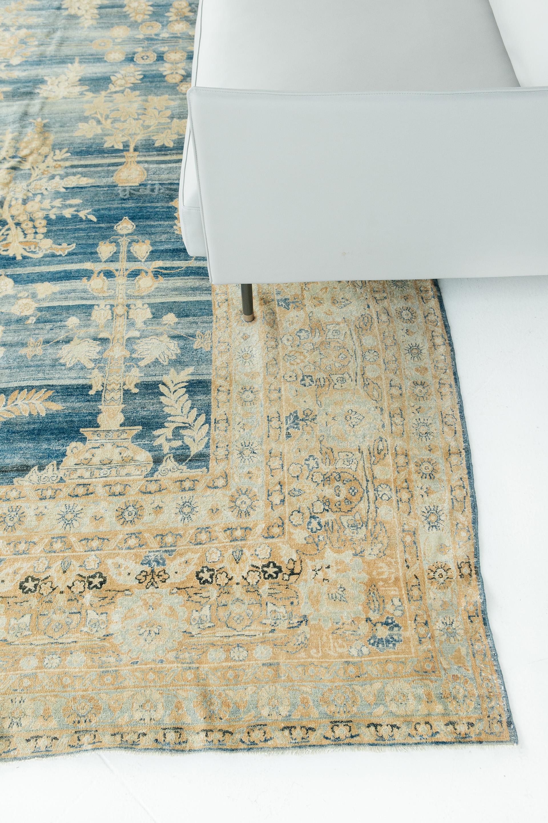 Antiker persischer Kerman-Teppich im Angebot 2