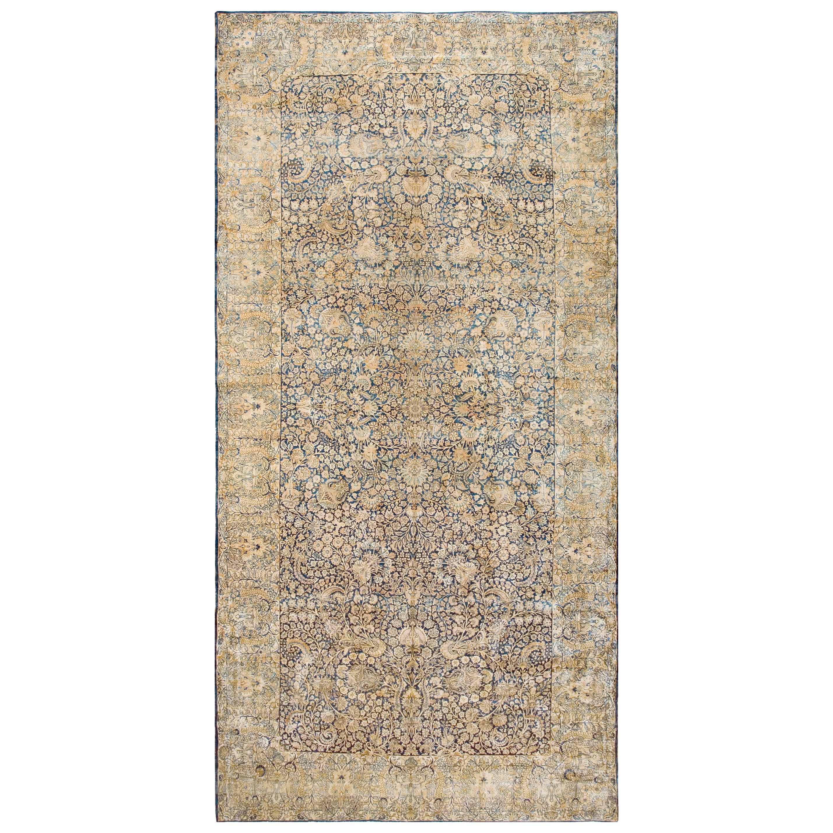 1920s Persian Kirman Carpet ( 8'9" x 18' - 266 x 548 cm )