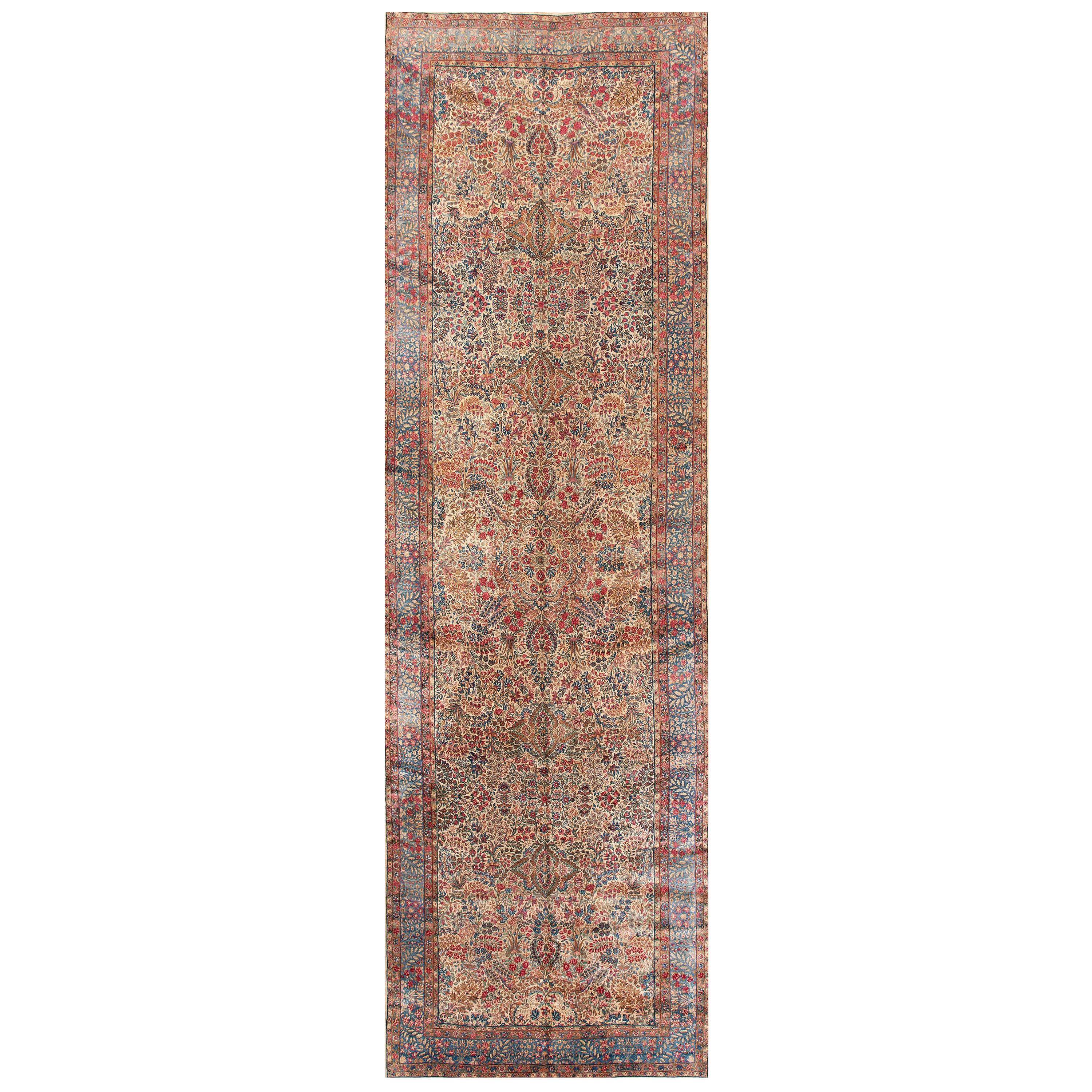 Antiker persischer Kerman-Teppich im Angebot