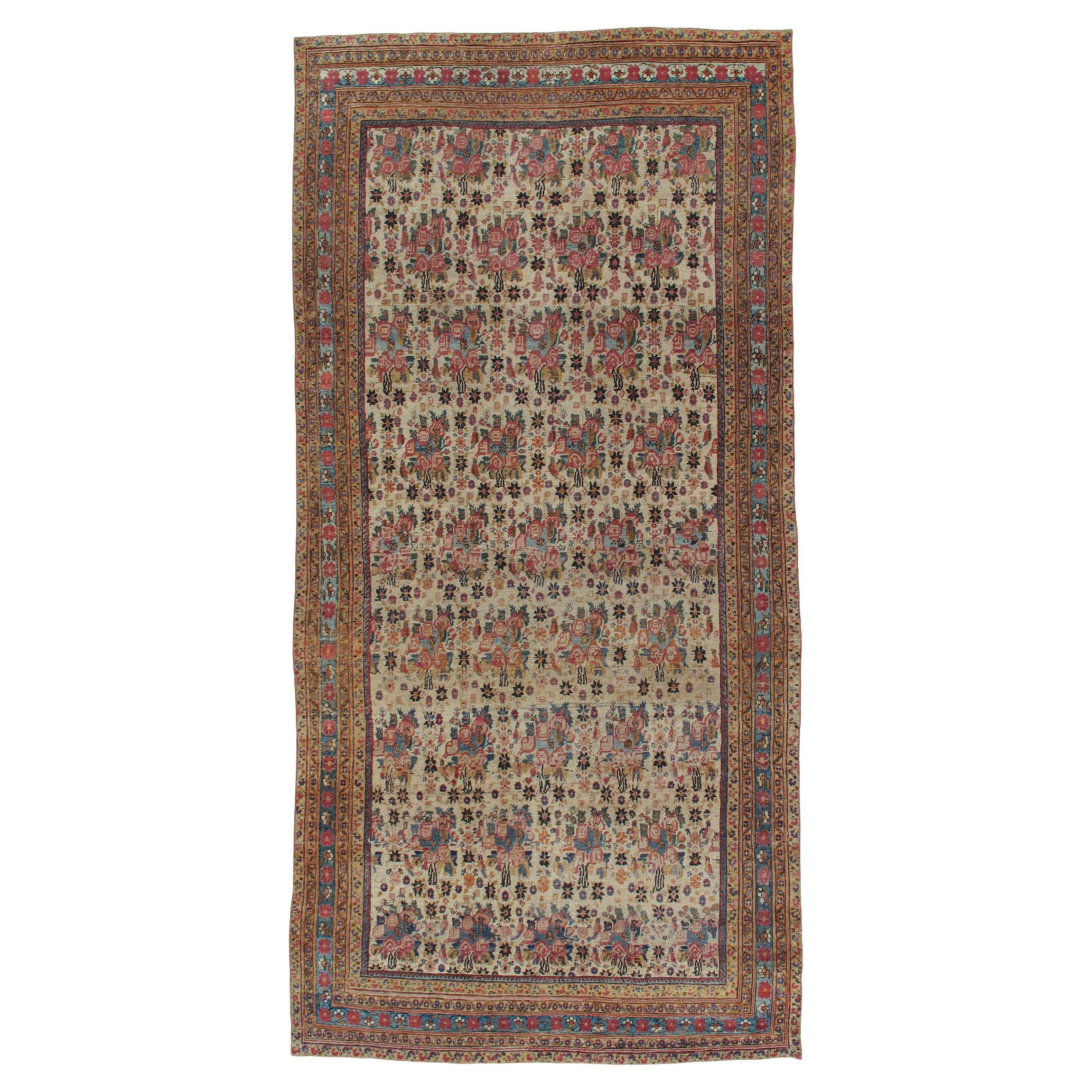 Antique Persian Kerman Rug For Sale