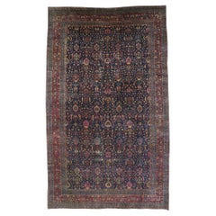 Antique Persian Kerman Rug, Hotel Lobby Size Carpet