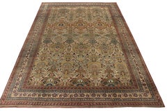 Oversized Antique Persian Kerman Rug With Floral Patterns, From Rug & Kilim